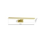 Sieninis šviestuvas SHINE GOLD 13,8W LED