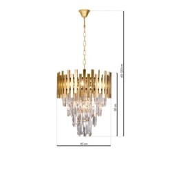 Šviestuvas ASPEN II GOLD 9xE14