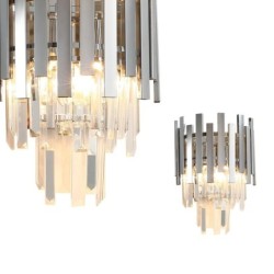 Sieninis šviestuvas ASPEN CHROME 2xE14