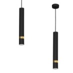 Pakabinamas šviestuvas JOKER BLACK/GOLD 1xGU10
