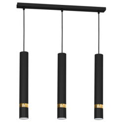 Pakabinamas šviestuvas JOKER BLACK/GOLD 3xGU10