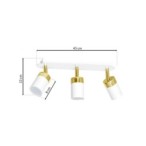 Lubinis šviestuvas JOKER WHITE/GOLD 3xGU10