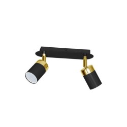 Lubinis šviestuvas JOKER BLACK/GOLD 2xGU10