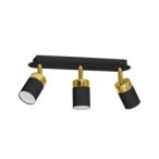 Lubinis šviestuvas JOKER BLACK/GOLD 3xGU10