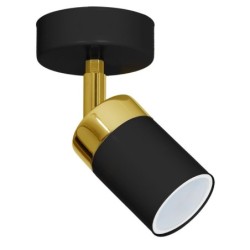 Sieninis šviestuvas JOKER BLACK/GOLD 1xGU10