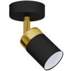 Sieninis šviestuvas JOKER BLACK/GOLD 1xGU10