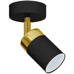 Sieninis šviestuvas JOKER BLACK/GOLD 1xGU10