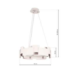Pakabinamas šviestuvas TORINO WHITE 24W LED
