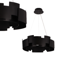 Pakabinamas šviestuvas TORINO BLACK 24W LED