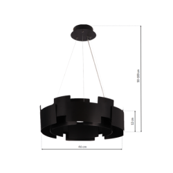Pakabinamas šviestuvas TORINO BLACK 24W LED