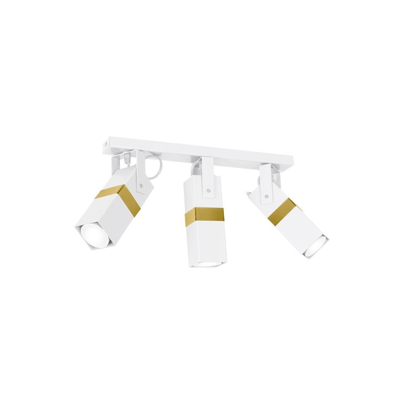 Lubinis šviestuvas VIDAR WHITE/GOLD 3xGU10
