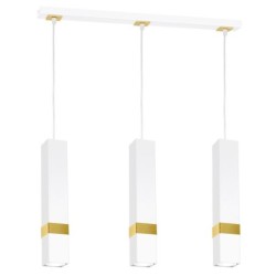 Pakabinamas šviestuvas VIDAR WHITE/GOLD 3xGU10