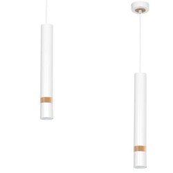 Pakabinamas šviestuvas JOKER WHITE/WOOD 1xGU10