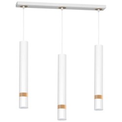 Pakabinamas šviestuvas JOKER WHITE/WOOD 3xGU10