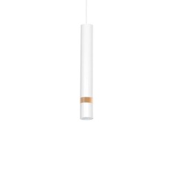 Pakabinamas šviestuvas JOKER WHITE/WOOD 3xGU10