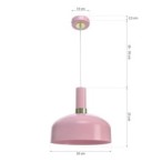 Pakabinamas šviestuvas MALMO PINK 1xE27