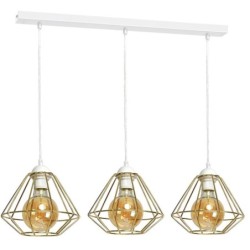 Pakabinamas šviestuvas LUPO WHITE/GOLD 3xE27