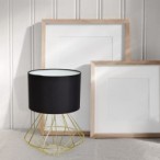 Stalinis šviestuvas LUPO BLACK/GOLD 1xE27
