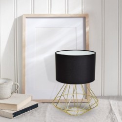 Stalinis šviestuvas LUPO BLACK/GOLD 1xE27