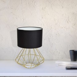 Stalinis šviestuvas LUPO BLACK/GOLD 1xE27