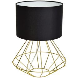 Stalinis šviestuvas LUPO BLACK/GOLD 1xE27