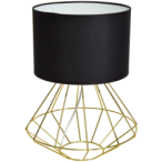 Stalinis šviestuvas LUPO BLACK/GOLD 1xE27