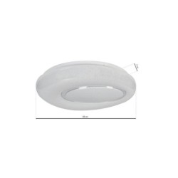 Lubinis šviestuvas BONO 52W LED Ø480 mm + Pultelis