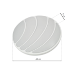 Lubinis šviestuvas SHELL BALTAS 40W LED Ø480 mm + PULTELIS