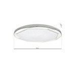 Lubinis šviestuvas OPTIMA 52W LED Ø480 mm + Pultelis