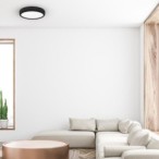 Lubinis šviestuvas GEA BLACK 36W LED Ø390 mm + Pultelis