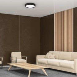 Lubinis šviestuvas GEA BLACK 36W LED Ø390 mm + Pultelis