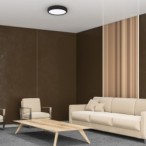 Lubinis šviestuvas GEA BLACK 36W LED Ø390 mm + Pultelis