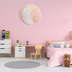 Lubinis šviestuvas NOTE PINK 40W LED Ø480 mm + Pultelis