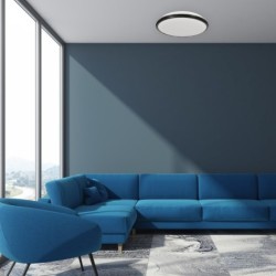 Lubinis šviestuvas TERMA BLACK 18W LED IP44 Ø280 mm