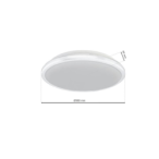 Lubinis šviestuvas TERMA WHITE 28W LED IP44 Ø360 mm
