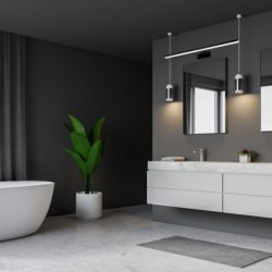 Sieninis šviestuvas SHINE BLACK 15W LED