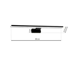 Sieninis šviestuvas SHINE BLACK 15W LED