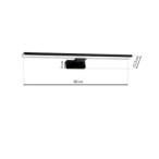 Sieninis šviestuvas SHINE BLACK 15W LED
