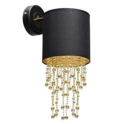 Sieninis šviestuvas ALMERIA BLACK/GOLD 1xE27