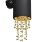 Sieninis šviestuvas ALMERIA BLACK/GOLD 1xE27