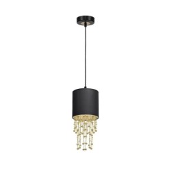 Pakabinamas šviestuvas ALMERIA BLACK/GOLD 1xE27