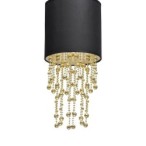 Pakabinamas šviestuvas ALMERIA BLACK/GOLD 1xE27