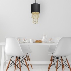 Pakabinamas šviestuvas ALMERIA BLACK/GOLD 1xE27