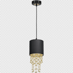 Pakabinamas šviestuvas ALMERIA BLACK/GOLD 1xE27