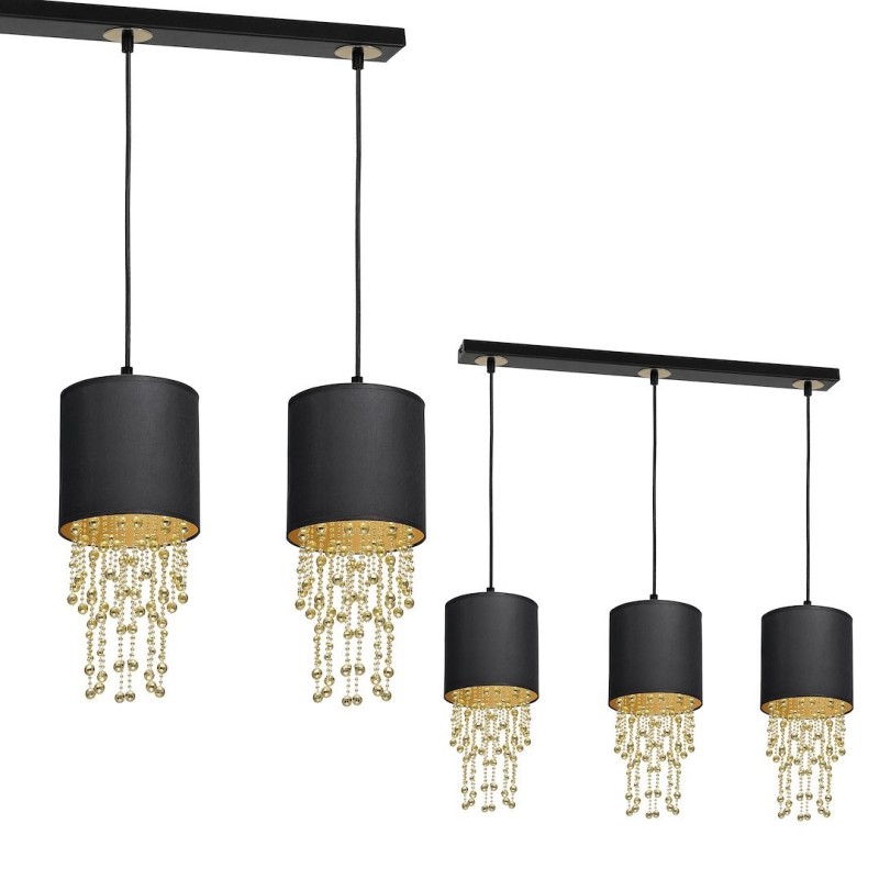 Pakabinamas šviestuvas ALMERIA BLACK/GOLD 3xE27