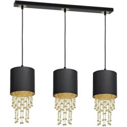 Pakabinamas šviestuvas ALMERIA BLACK/GOLD 3xE27