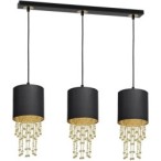 Pakabinamas šviestuvas ALMERIA BLACK/GOLD 3xE27