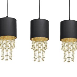 Pakabinamas šviestuvas ALMERIA BLACK/GOLD 3xE27