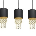 Pakabinamas šviestuvas ALMERIA BLACK/GOLD 3xE27