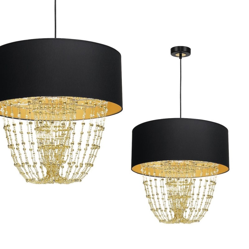 Pakabinamas šviestuvas ALMERIA BLACK/GOLD 1xE27
